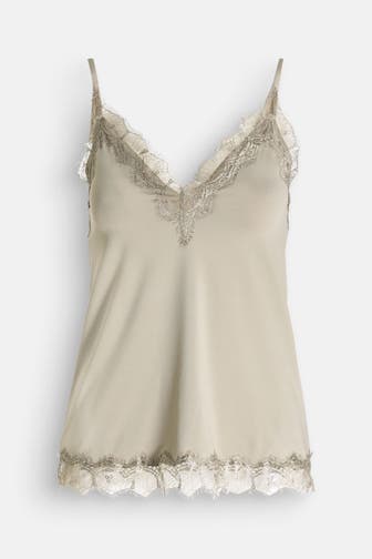 ROSEMUNDE Spitzentop oliv