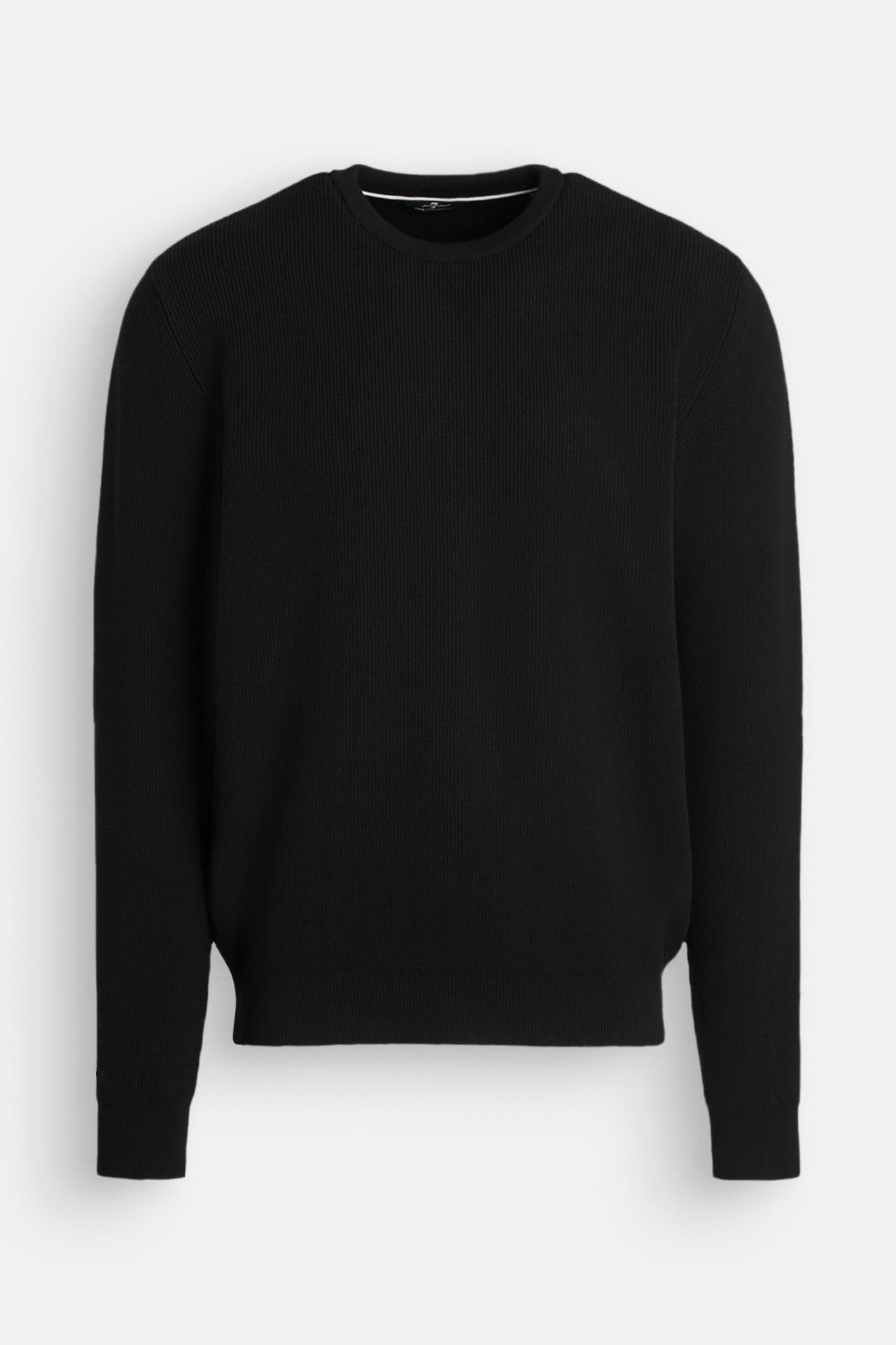 7 FOR ALL MANKIND Strickpullover 'Luxe Performance' schwarz, Bild 1
