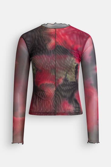 DESIGUAL - Longsleeve 'Dark' gemustert