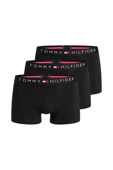 TOMMY HILFIGER 3er-Pack Boxer Trunks schwarz