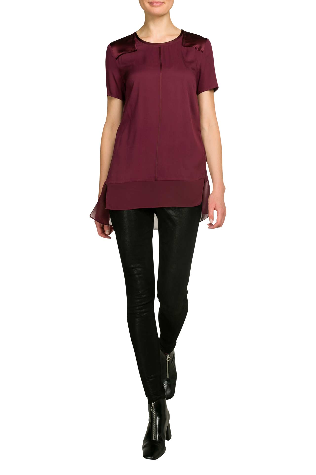 CK JEANS Blusenshirt 'Wali' weinrot, Bild 1