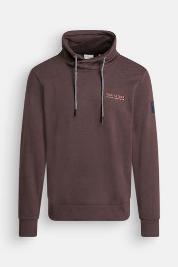 TOM TAILOR Sweatshirt dunkelbraun