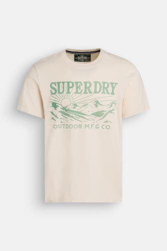 SUPERDRY T-Shirt 'Retro Outdoor' ecru