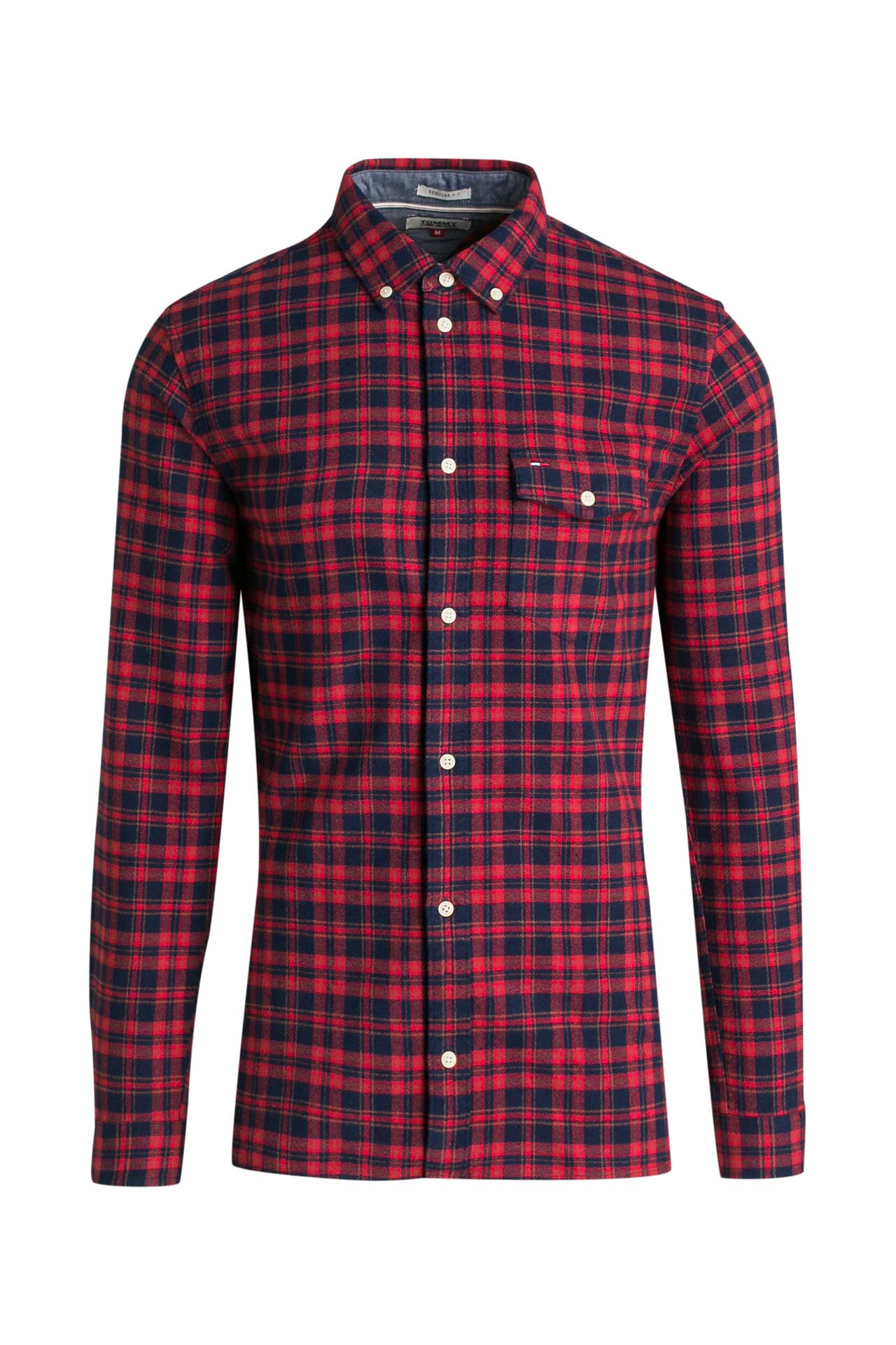 Modische Rote Und Schwarze Harrington-Jacke Mit Karomuster Für Herbst