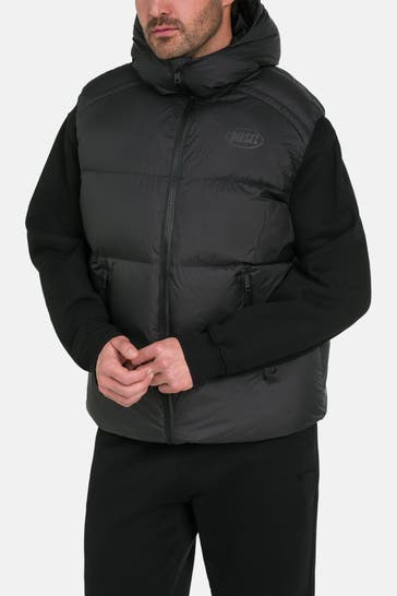 DIESEL Steppweste schwarz