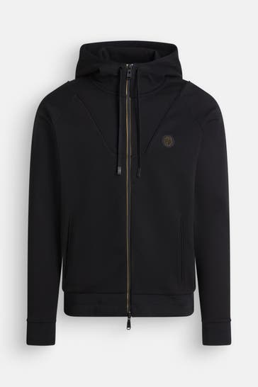 BOSS Sweatjacke 'Saggy' schwarz