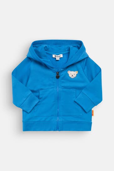 STEIFF Sweatjacke 'Mediterranian' blau