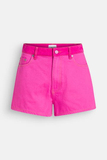 GANNI Jeansshorts pink