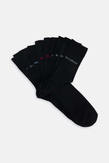 BEN SHERMAN 5er-Pack Socken 'Hedgehunter' schwarz
