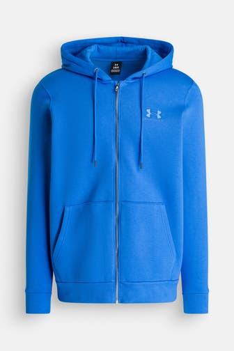 UNDER ARMOUR Sweatjacke 'Icon Fleece' blau