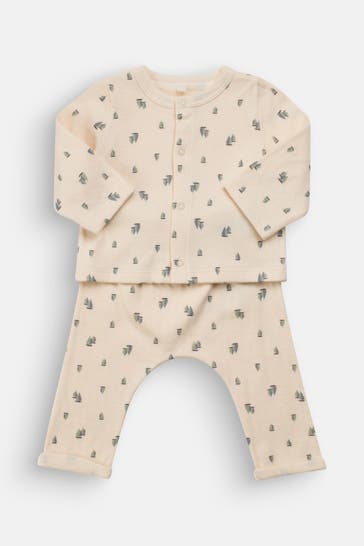 PETIT BATEAU Set: Longsleeve und Leggins gemustert