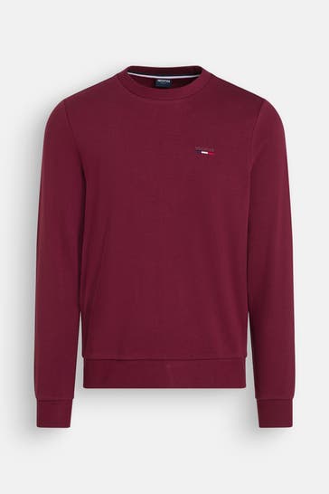 HECHTER Paris Sweat-Troyer weinrot