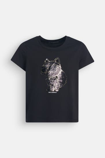 KARL LAGERFELD T-Shirt schwarz