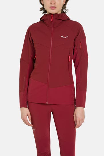 SALEWA Softshelljacke 'Agner' dunkelrot