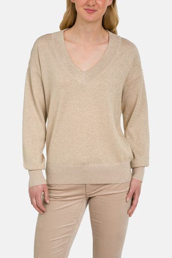 JOOP! Wollmix-Pullover beige