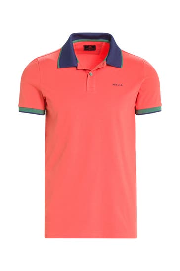 NEW ZEALAND AUCKLAND Polo-Shirt neonorange