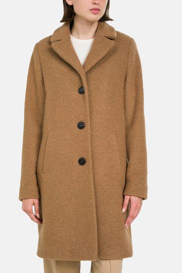 FUCHS SCHMITT Wollmix-Mantel braun