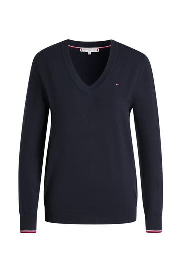 TOMMY HILFIGER Strickpullover nachtblau