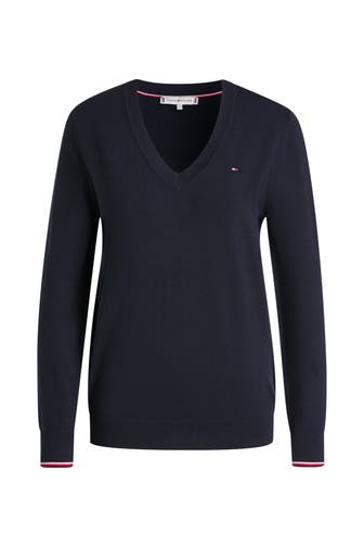 TOMMY HILFIGER Strickpullover nachtblau