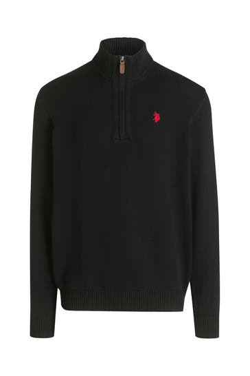 U.S. POLO ASSN. Strick-Troyer schwarz