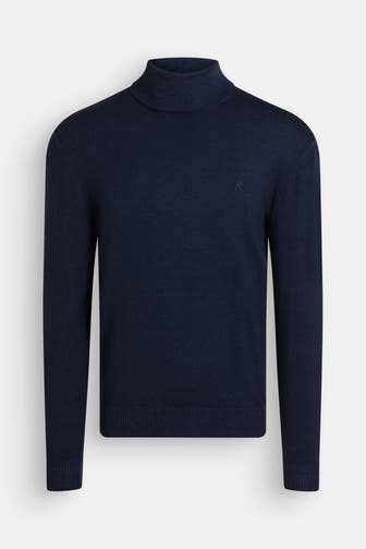 REPLAY Wollmix-Pullover nachtblau