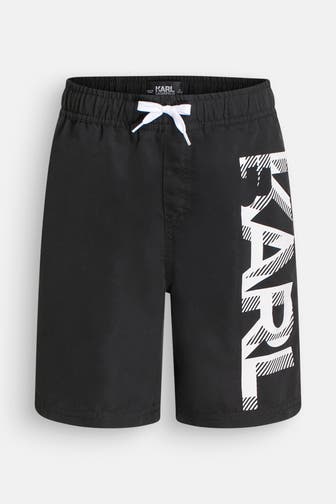 KARL LAGERFELD Badehose schwarz