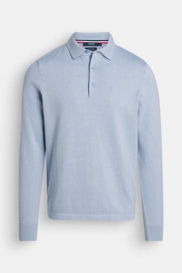 HECHTER Paris Strickpullover taubenblau