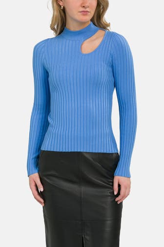 RIANI Feinstrickpullover blau