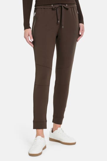 MARC O'POLO Stoffhose dunkelbraun