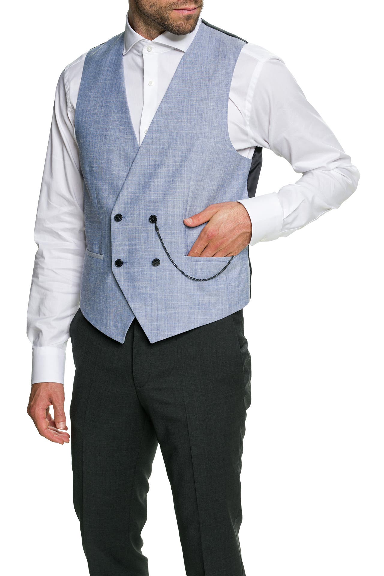 HUGO Anzugsweste blau, Bild 1