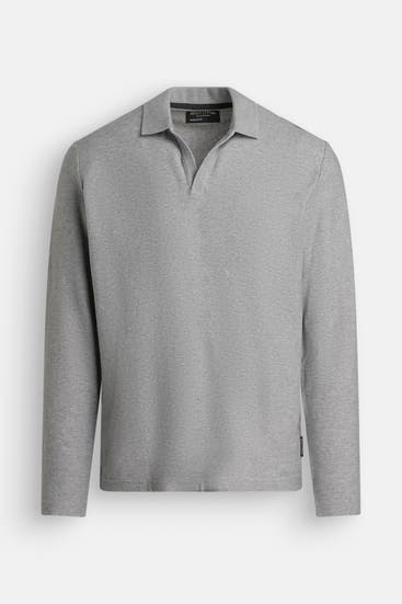 MARC O'POLO DENIM - Langarm-Polo grau