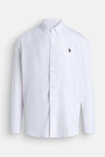 U.S. POLO ASSN. Leinenmix-Hemd Regular Fit