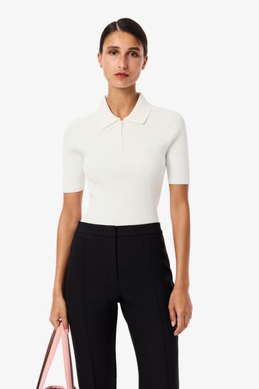 LACOSTE Polo-Shirt weiß