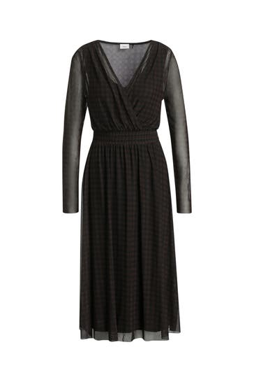 S.OLIVER BLACK LABEL Kleid dunkelbraun gemustert