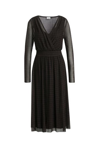 S.OLIVER BLACK LABEL Kleid dunkelbraun gemustert