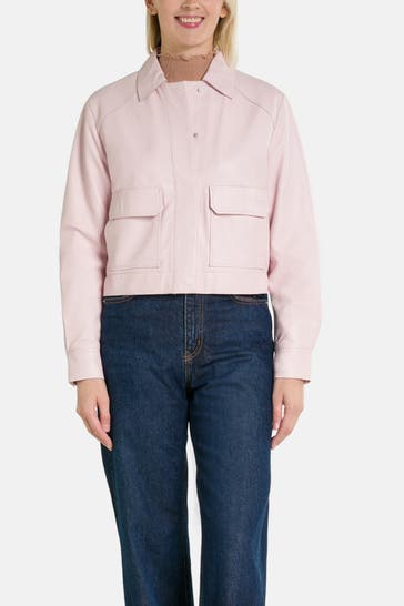 RIANI Lederjacke rosé