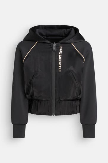 KARL LAGERFELD Trainingsjacke schwarz