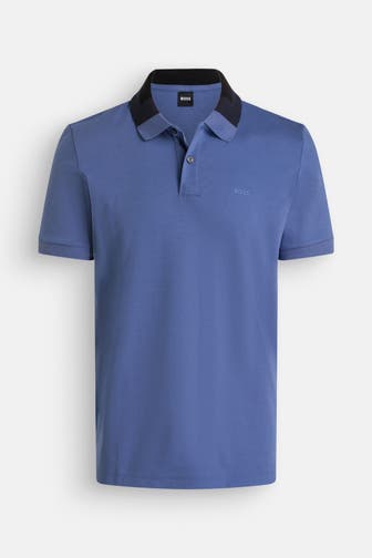 BOSS Polo-Shirt 'Phillipson' azurblau