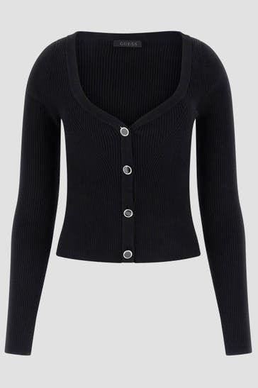 GUESS Strickjacke 'Katelyn' schwarz