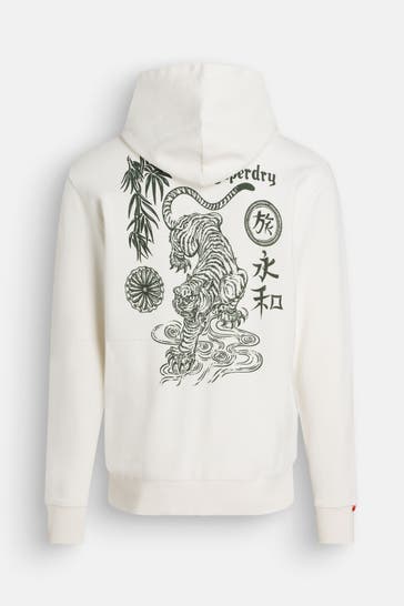 SUPERDRY Hoodie ecru