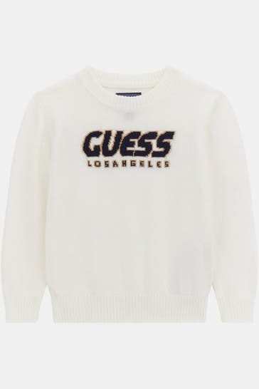 GUESS Strickpullover weiß