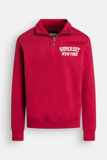 SUPERDRY Sweatshirt dunkelrot