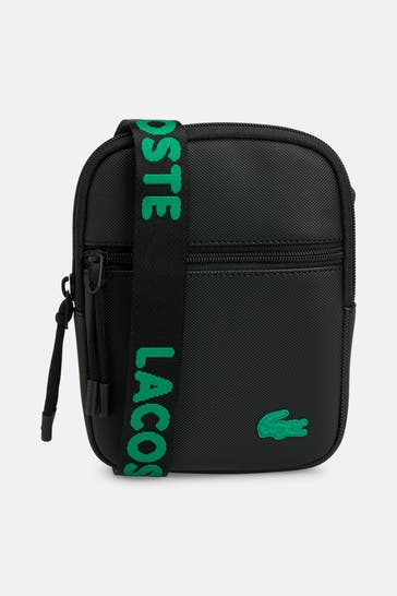 LACOSTE Umhängetasche schwarz