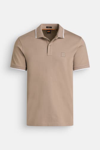 BOSS ORANGE Polo-Shirt 'Passertip' hellbraun