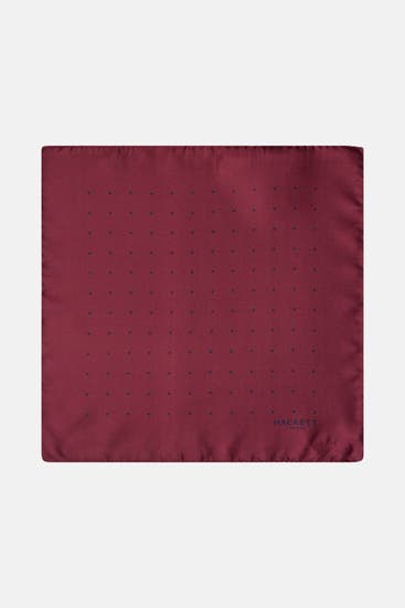 HACKETT - Seiden-Einstecktuch gepunktet
