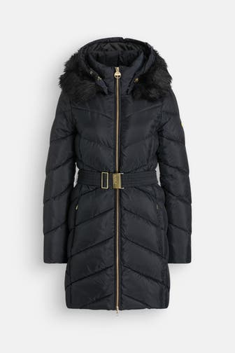 BARBOUR INTERNATIONAL Daunenmantel 'East Moor' schwarz