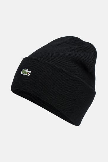 LACOSTE Beanie schwarz