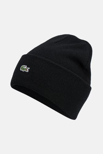 LACOSTE Beanie schwarz