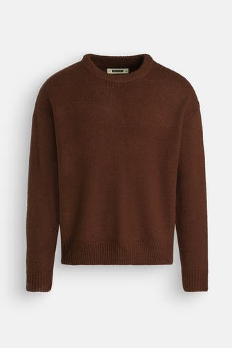 WOODBIRD Strickpullover rostbraun