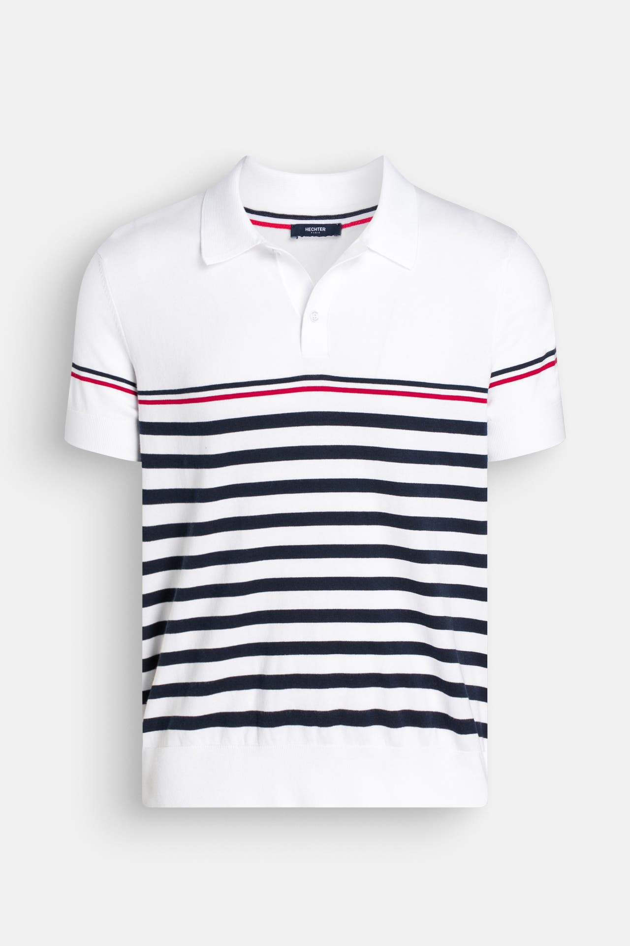 HECHTER Paris Strick-Polo gestreift, Bild 1